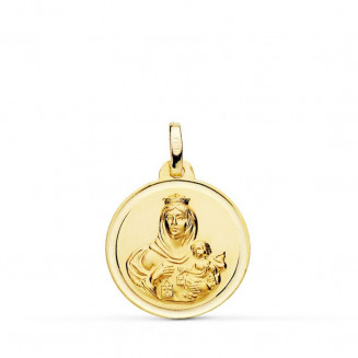 Medalla de Oro Virgen del Carmen 18mm