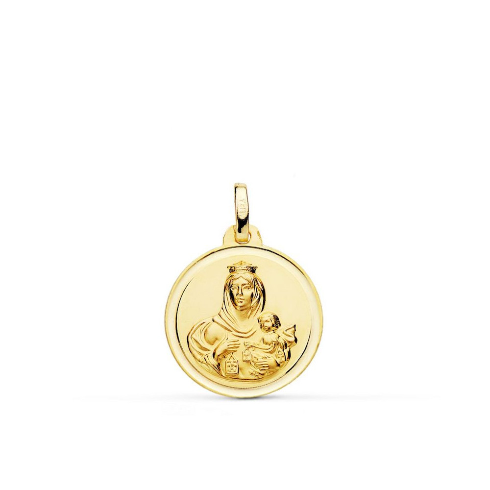 Medalla de Oro Virgen del Carmen 18mm