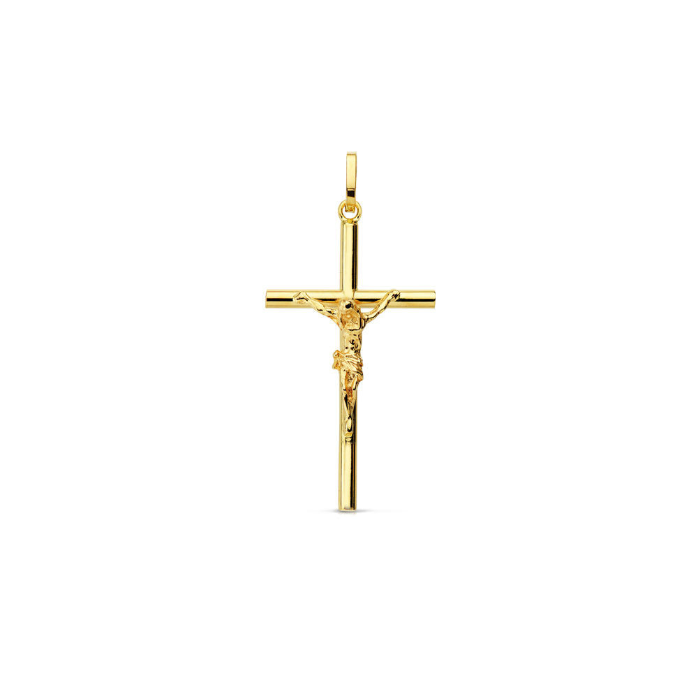 Cruz de oro con Cristo 29x16x2 mm