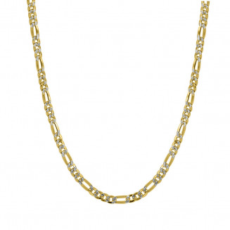 Cadena de Oro Diamantada Tipo Cartier 50 cm