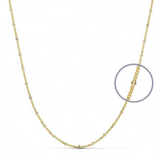 Cadena Diamantada Oro Amarillo 45 cm