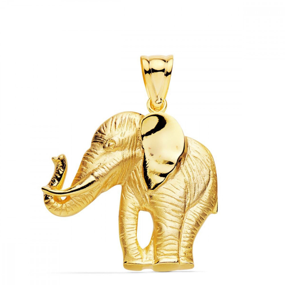 Colgante hombre elefante de oro 18k 32 x 30 mm