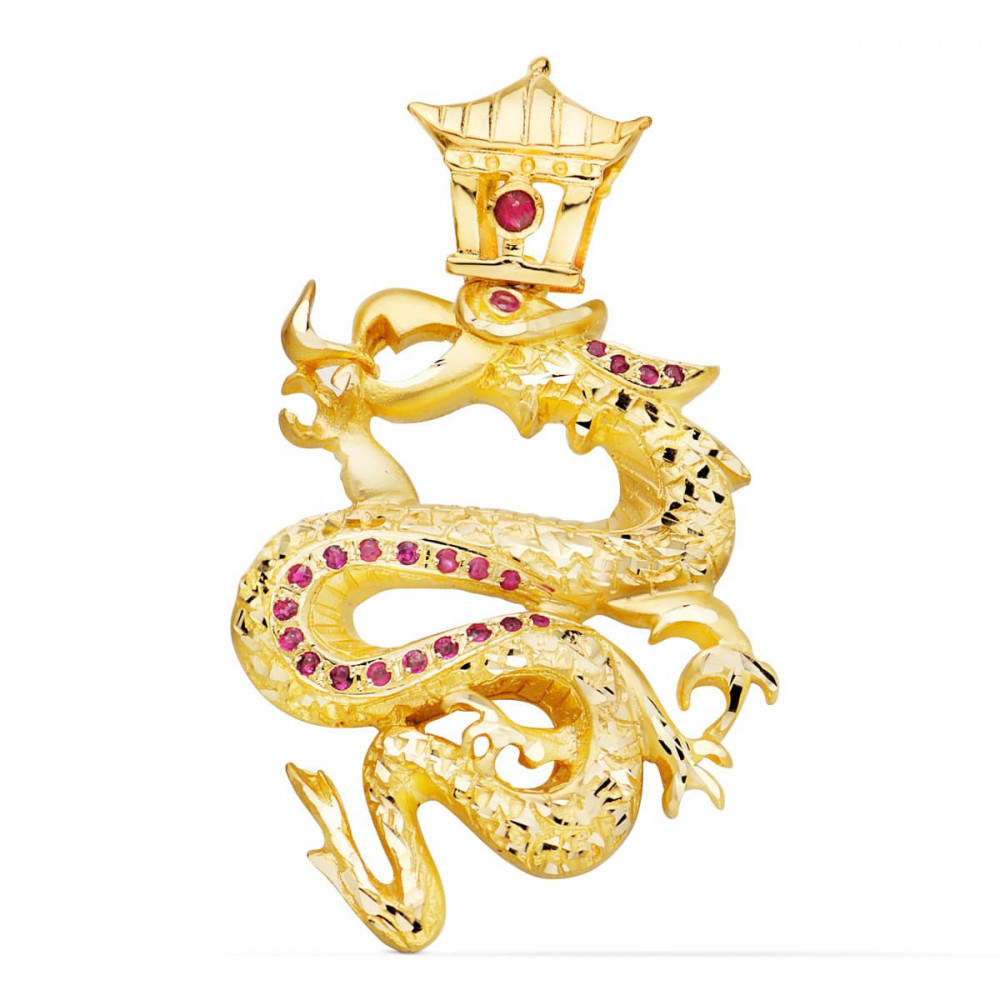 Colgante de oro exclusivo de dragón