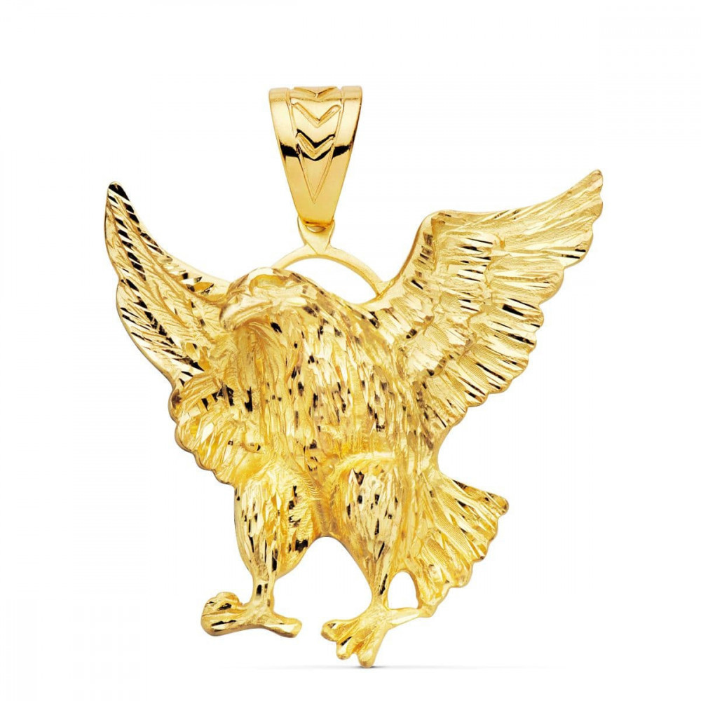 Colgante dorado de águila americana 49 x 47 mm