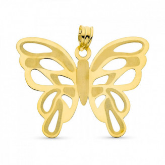 Colgante de mujer dorado con forma de mariposa