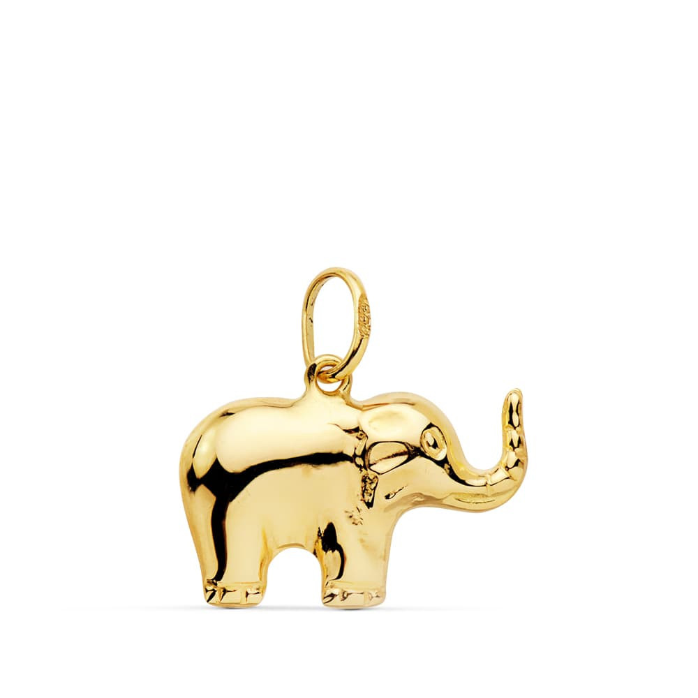 Colgante de Oro Elefante 16 x 10 mm