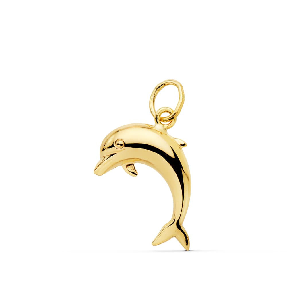 Colgante de Oro Delfin 17 x 12 mm