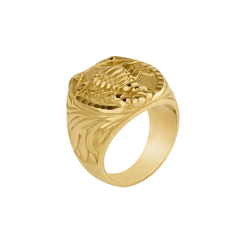 Disfraces deseo Evaluación Sello de oro hombre - Escorpión | Dogma Design Joyería Online