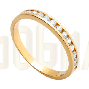 Anillo de oro y circonitas anillo de compromiso
