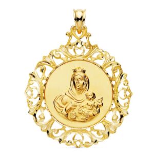 medalla virgen del carmen oro